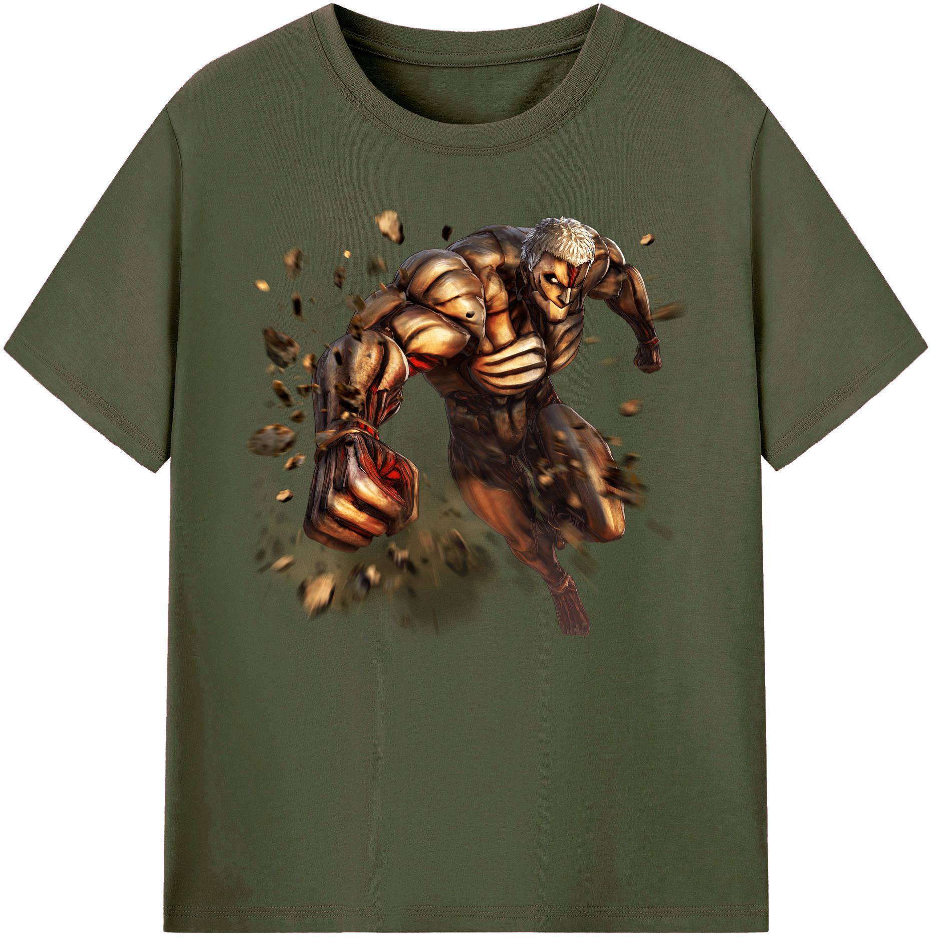（画像用） 進撃の巨人 Attack on Titan 綿100％ メンズ半袖Tシャツ｜肌触りやわらか＆通気性